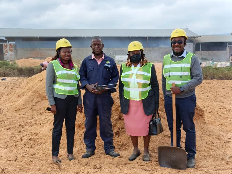 Utheri team at the facility